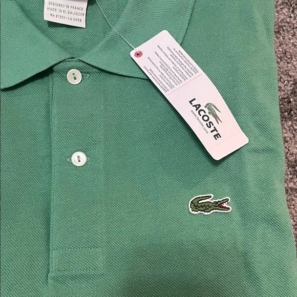 Lacoste Men's Polo in Fresh Green - Picture 4 of 7